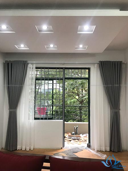 Rèm cửa hai lớp sang trọng PD 10 ở chung cư An Lạc, Nam Từ Liêm