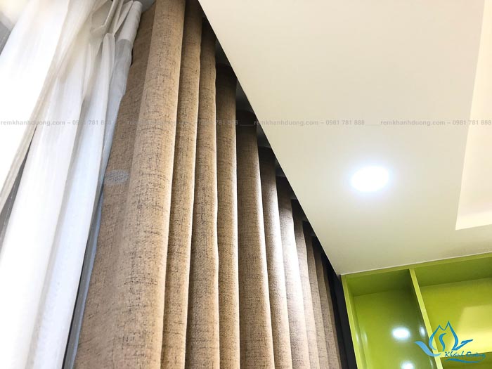 Rèm vải thô cho chung cư D’Capitale Trần Duy Hưng mã GP 485