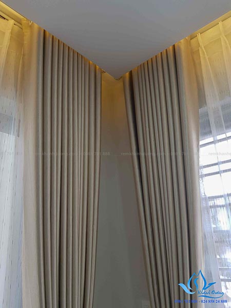 CÔNG TRÌNH RÈM VẢI HAI LỚP TẠI NHÀ ANH HÒA Ở BỈM SƠN TỈNH THANH HÓA