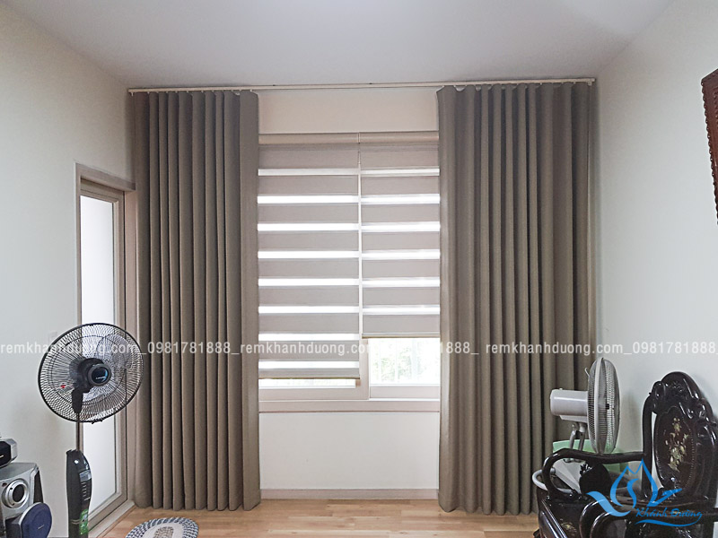 Rèm vải may định hình đẹp cho phòng khách mỗ lao