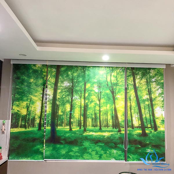 Rèm cuốn tranh chống nắng 100%