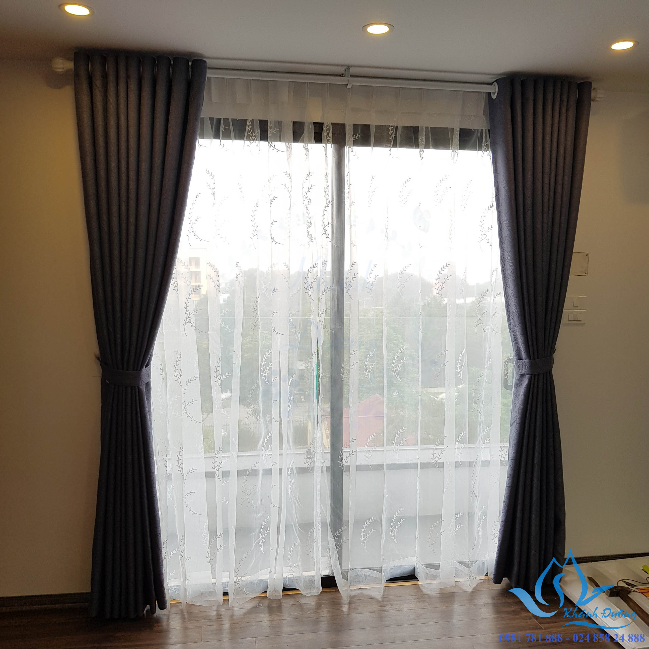 Rèm vải hai lớp cao cấp tại Hà Nội