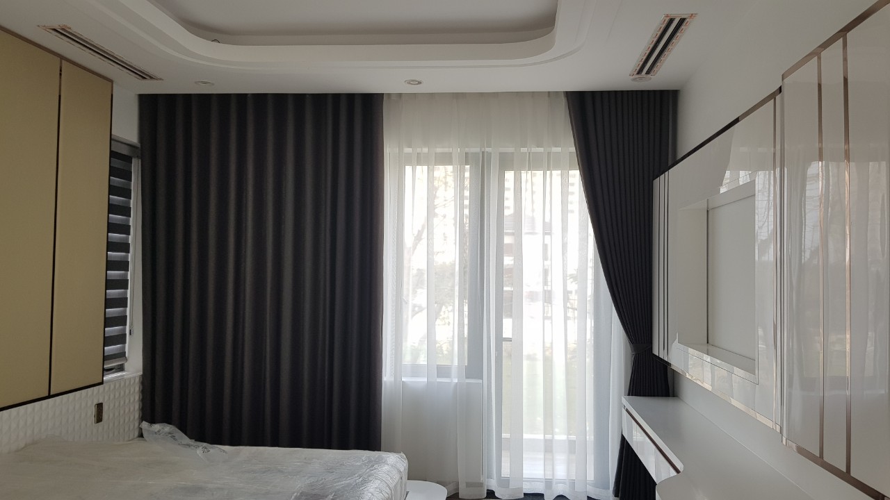 Rèm vải hai lớp sang trọng tại Hà Nội