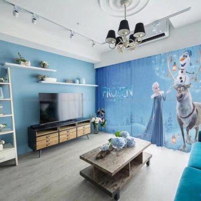 RT3 rèm tranh 3D phòng ngủ
