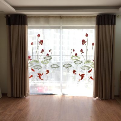 Giới thiệu mẫu rèm voan thêu tay trang nhã Linh Đàm, Hà Nội VT - 17