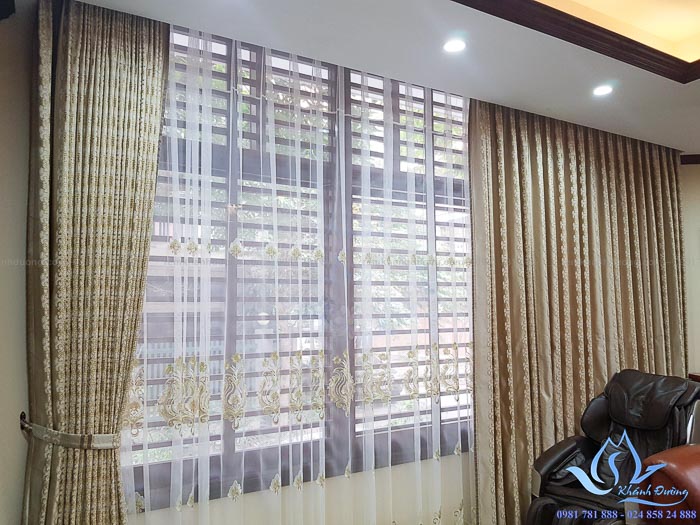 Giới thiệu mẫu rèm tân cổ điển họa tiết cao cấp Mỹ Đình, Hà Nội 8739