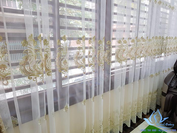 Giới thiệu mẫu rèm tân cổ điển họa tiết cao cấp Mỹ Đình, Hà Nội 8739