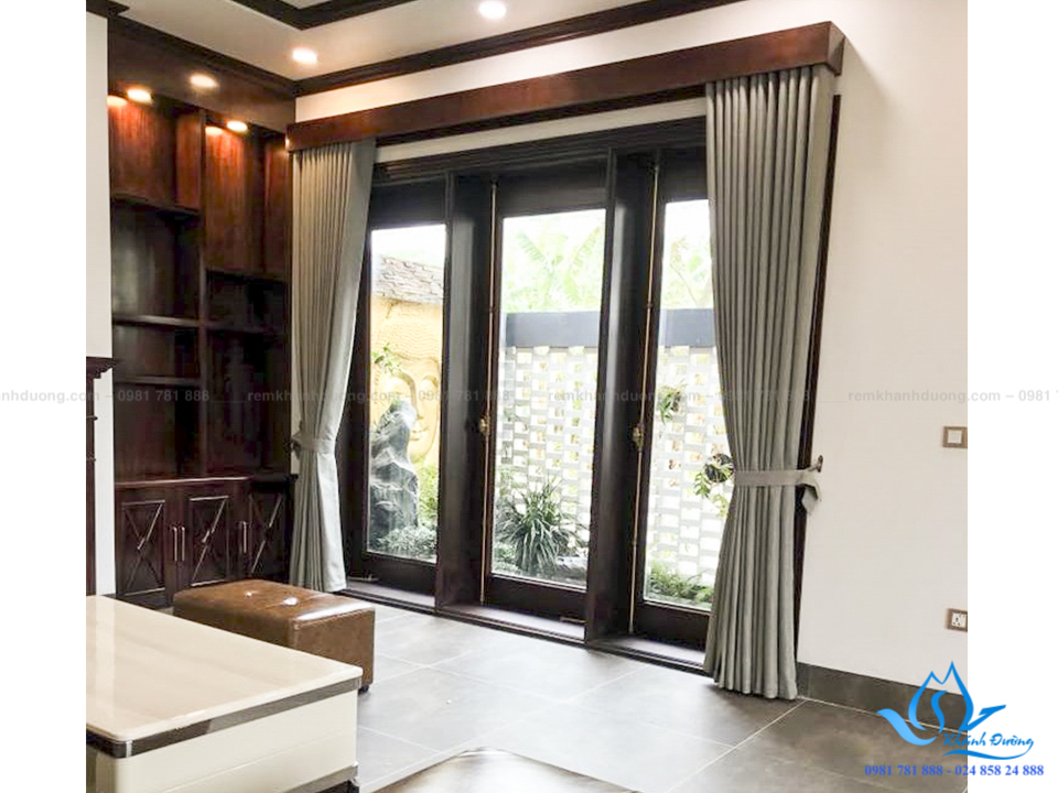 Rèm cửa màu xám mang lại vẻ đẹp quyến rũ và tinh tế cho không gian nhà bạn