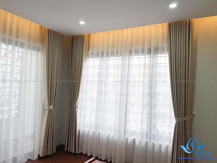 Hé lộ mẫu rèm vải hai lớp hiện đại tại KĐT Xa La, Hà Đông L18-29