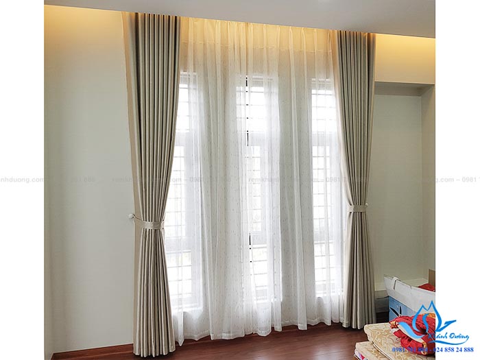 Hé lộ mẫu rèm vải hai lớp hiện đại tại KĐT Xa La, Hà Đông L18-29