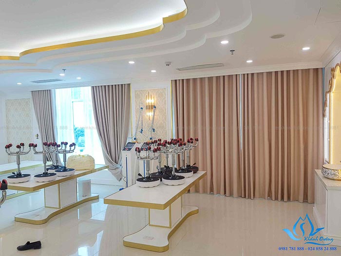 HÌNH ẢNH THỰC TẾ RÈM VẢI HAI LỚP TẠI THẨM MĨ VIỆN XUÂN HƯƠNG