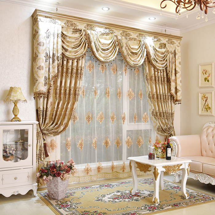 Rèm cửa vải thô họa tiết tính tế