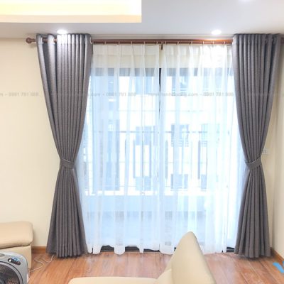 Lắp đặt rèm vải Hàn Quốc chống nắng khu Ngoại Giao Đoàn, Hà Nội RH01