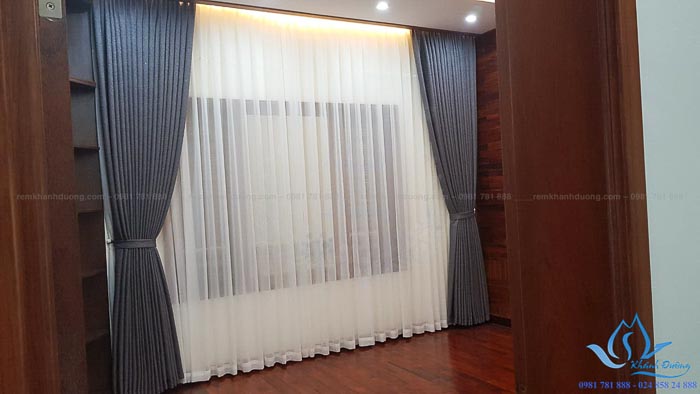 Lắp đặt rèm vải hai lớp cao cấp tại khu đô thị Văn Phú- Hà Đông L18-36