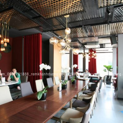 Lựa chọn rèm cửa cho quán cafe hiện đại Phan Chu Trinh, Hà Nội RH 06
