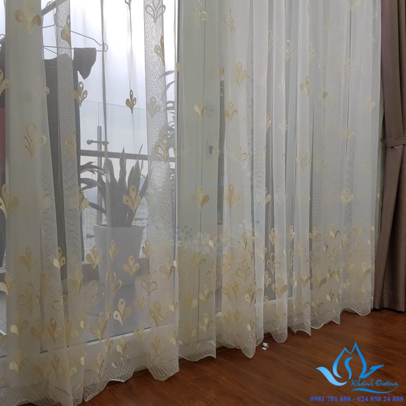 Rèm voan họa tiết tinh tế