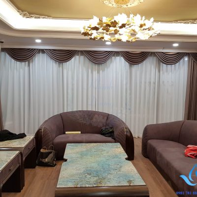 Màn cửa cổ điển cho phòng khách ấn tượng Đống Đa, Hà Nội KD - 02