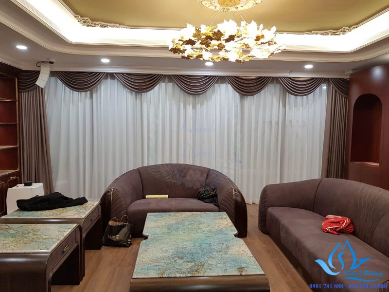 Màn cửa cổ điển cho phòng khách ấn tượng Đống Đa, Hà Nội KD - 02