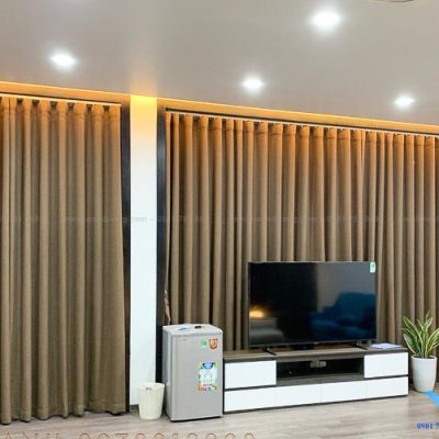 Màn cửa hai lớp cao cấp cho phòng khách đẹp Nguyễn Du, Hà Nội GP 568