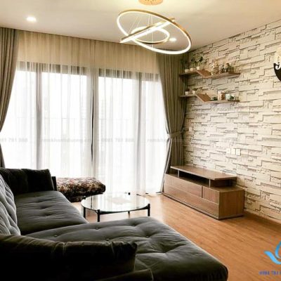 Màn cửa vải 2 lớp chung cư hiện đại tại Royal City, Thanh Xuân L18-27