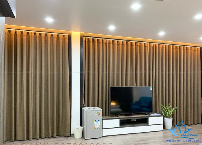 Màn cửa hai lớp cao cấp cho phòng khách đẹp Nguyễn Du, Hà Nội GP 568