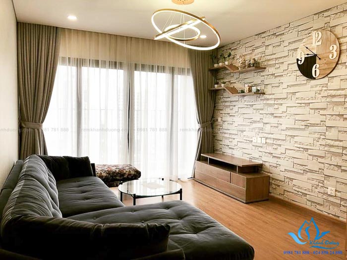 Màn cửa vải 2 lớp chung cư hiện đại tại Royal City, Thanh Xuân L18-27