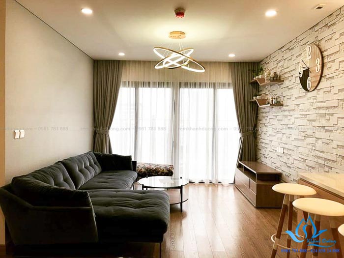 Màn cửa vải 2 lớp chung cư hiện đại tại Royal City, Thanh Xuân L18-27