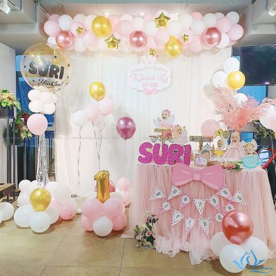 Mẫu rèm trang trí sinh nhật cho bé yêu tại Vincom Phạm Hùng