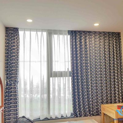 Mẫu rèm vải đẹp cản nắng phòng bé trai chung cư Tây Hồ, Hà Nội A57152