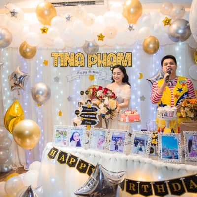 Mẫu rèm voan sinh nhật cực dễ thương cho bé tại Long Biên