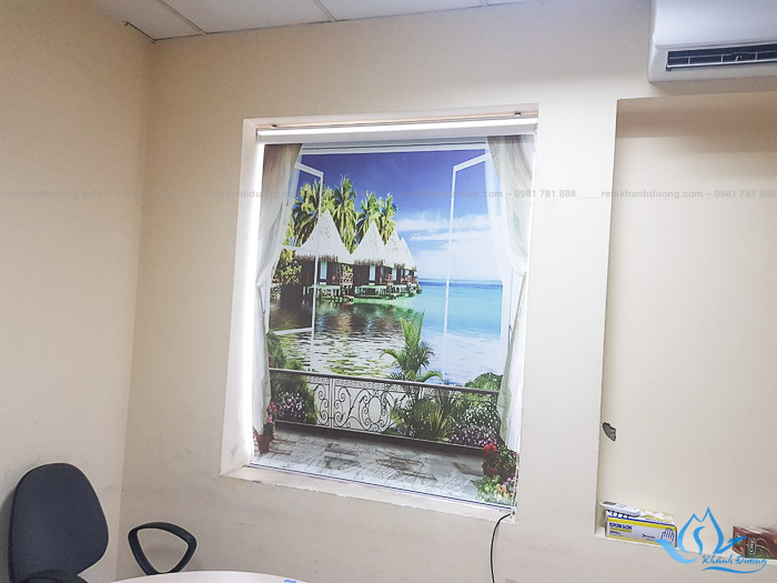 Lựa chọn rèm cuốn tranh 3D ấn tượng cho văn phòng phố Bà Triệu