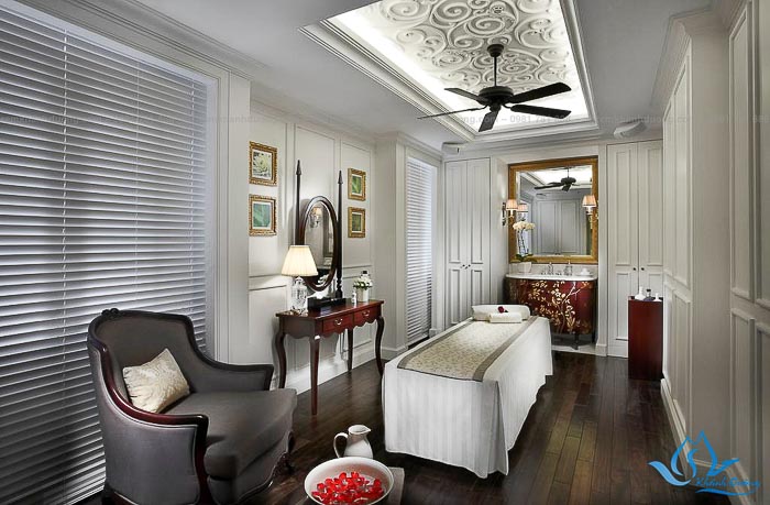 Mẫu rèm gỗ che spa đẹp và sang trọng nhất Nguyễn An Ninh, Hà Nội MA 23