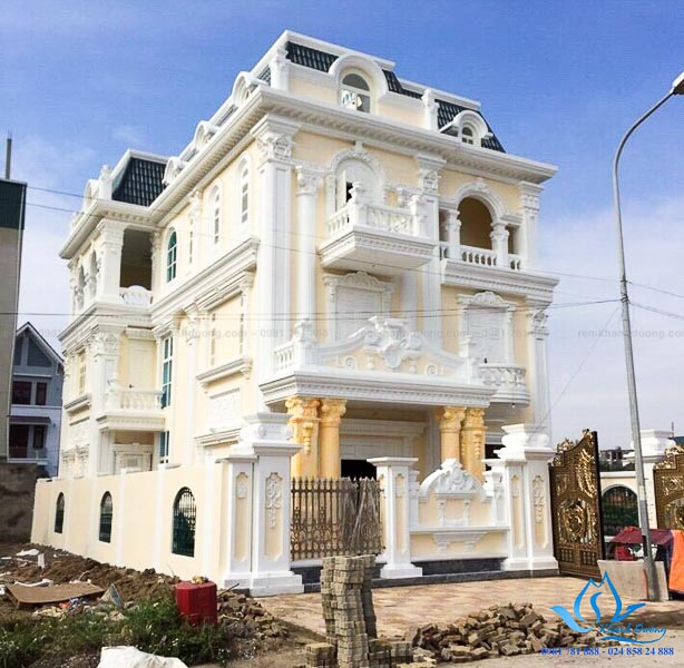 Mẫu rèm tân cổ điển sang trọng biệt thự KĐT Dương Nội, Hà Đông CĐ-02