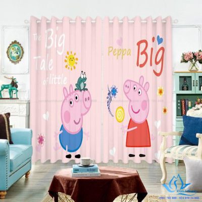 Một số mẫu rèm cửa vải in tranh 3D độc đáo Trung Kính, Hà Nội RT 02