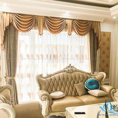 Mua rèm cổ điển cho biệt thự sang trọng Trung Hòa, Cầu Giấy HT882-11