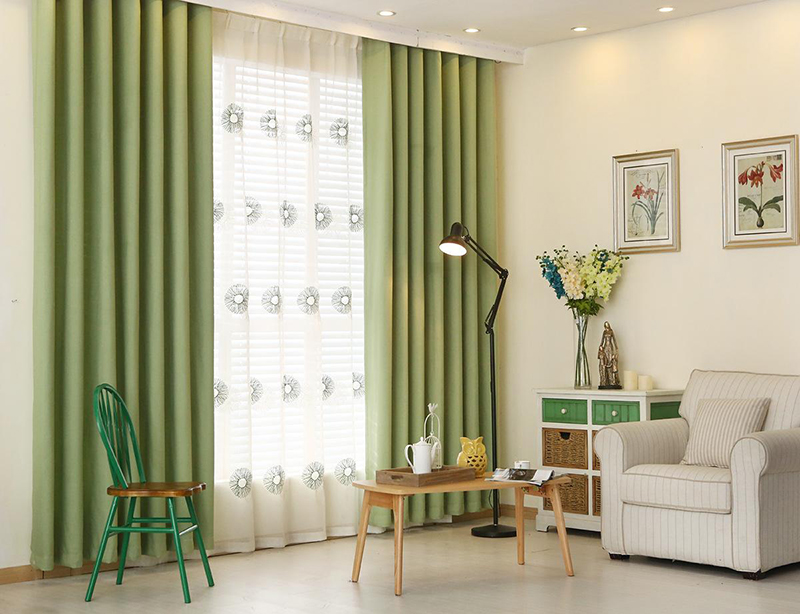 Rèm vải một màu tinh tế