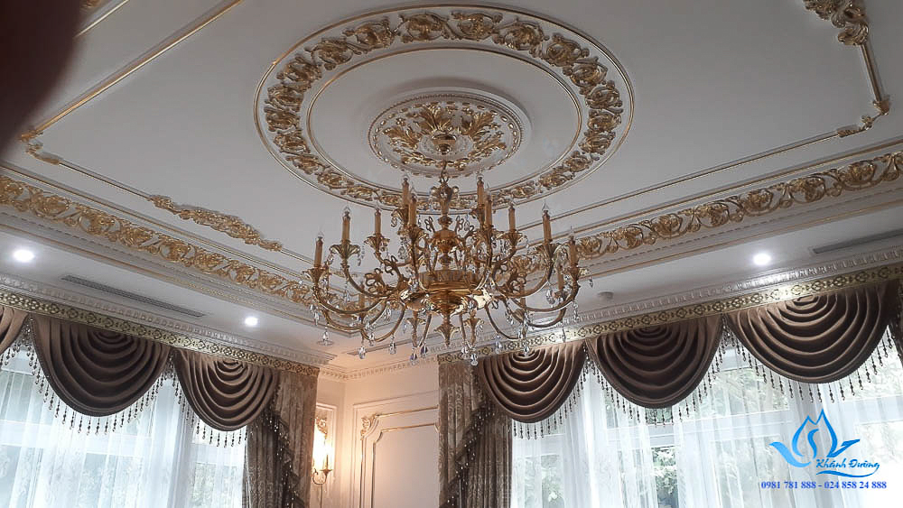 Báo giá rèm cổ điển phòng khách cao cấp Hà Nội