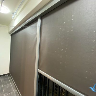 Rèm ban công chống nắng mưa tự động cao cấp tại Tây Hồ