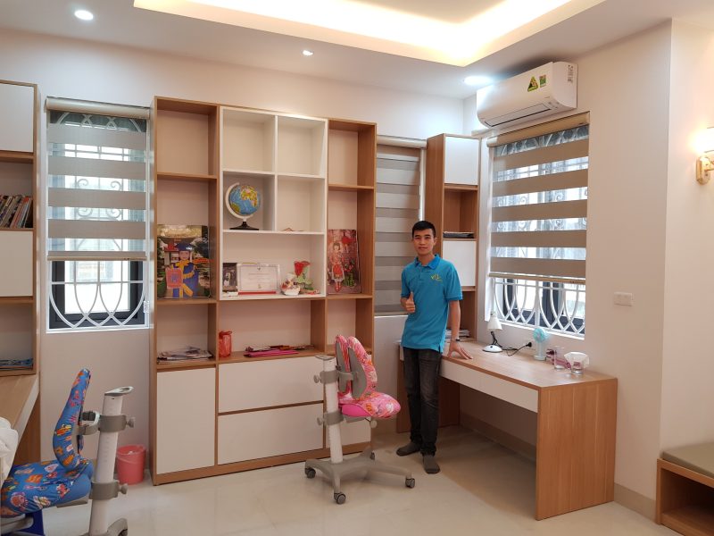 Lắp đặt rèm cầu vồng phòng ngủ đẹp nhất tại quận Đống Đa-Hà Nội VT471