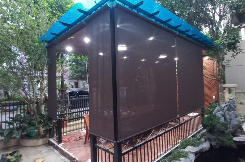 Rèm che nắng mưa ngoài trời tại Sunny Garden Sài Sơn Quốc Oai Hà Nội