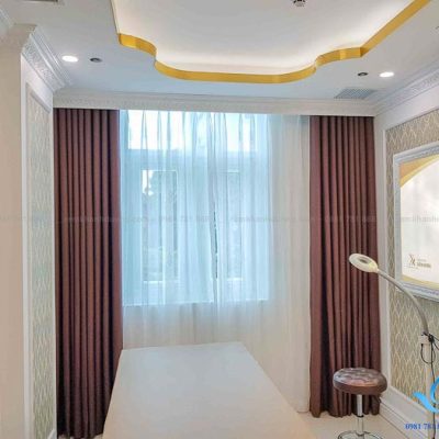 Rèm cửa 1 màu cản nắng cho thẩm mĩ viện Bùi Thị Xuân, Hà Nội MA12