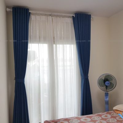 Rèm cửa 2 lớp giá rẻ tại chung cư Booyoung mã HP-12