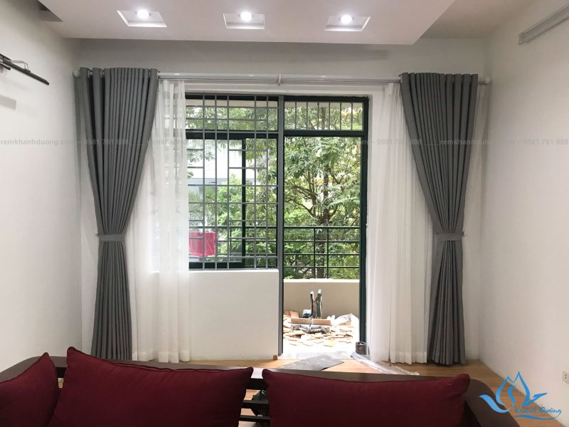 Rèm cửa hai lớp sang trọng PD 10 ở chung cư An Lạc, Nam Từ Liêm
