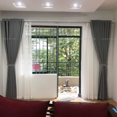 Rèm cửa hai lớp sang trọng PD 10 ở chung cư An Lạc, Nam Từ Liêm