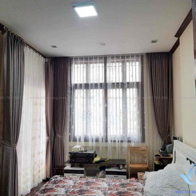 Rèm cửa Hàn Quốc giá rẻ vải voan thêu tay tại Mỹ Đình, Hà Nội D10
