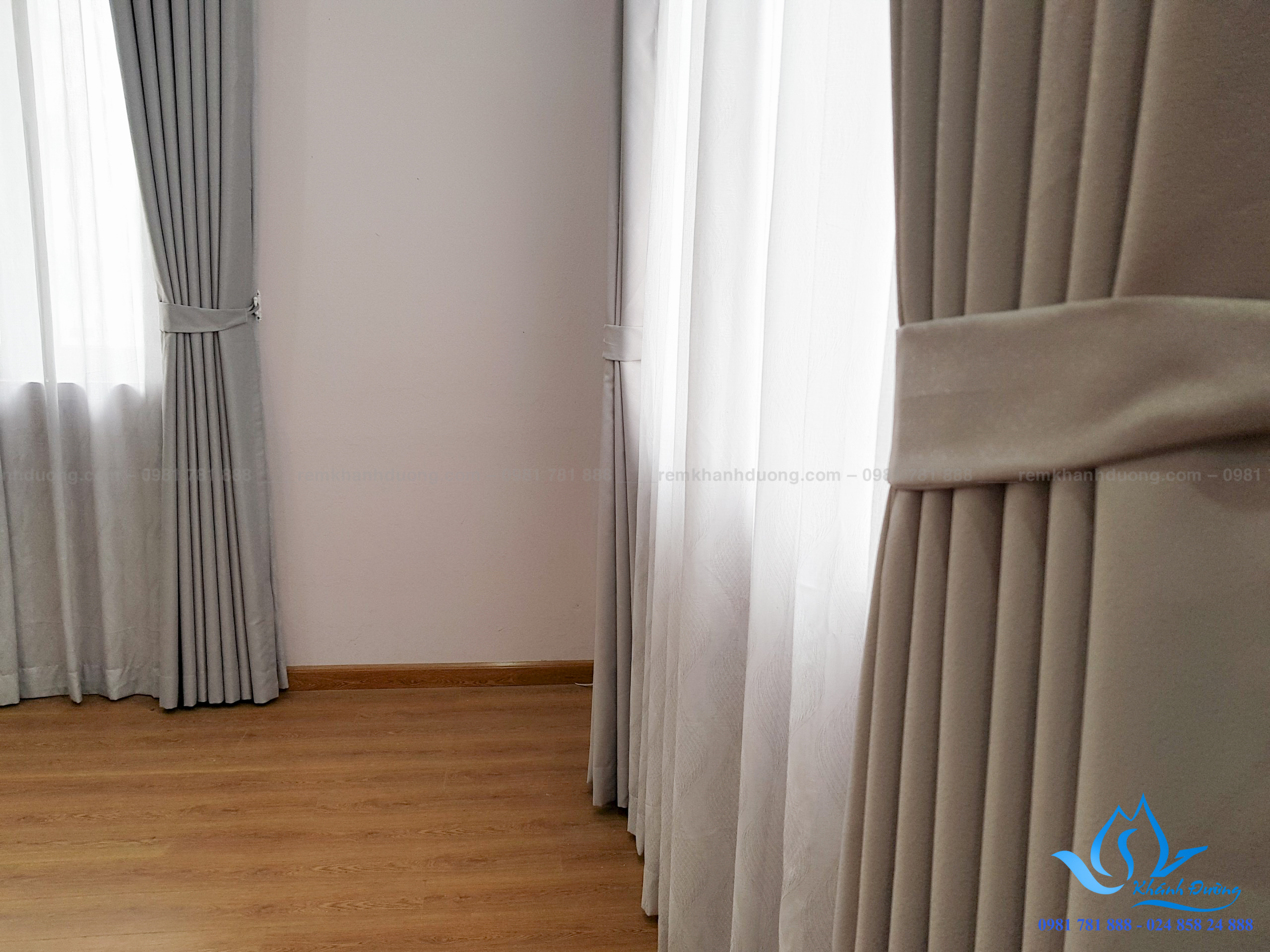Rem vải hai lớp chất lượng cao tại Cầu Giấy