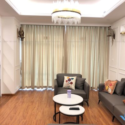 Rèm cửa sổ hai lớp vải thô cao cấp ở Ngụy Như Kon Tum mã TM 60