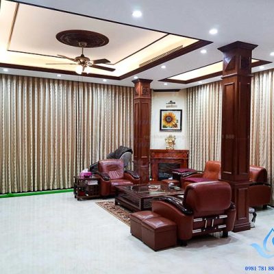 Rèm cửa tân cổ điển vải Nhật Bản cao cấp tại Mỹ Đình, Hà Nội 6800-9