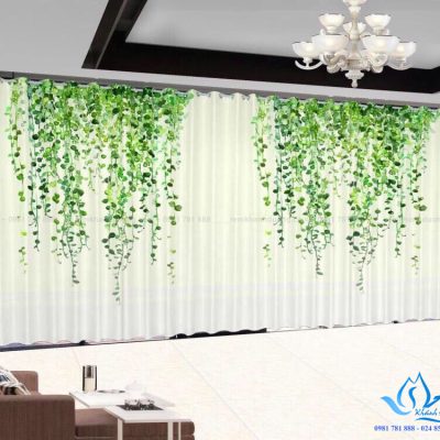 Rèm cửa vải in tranh 3D hình nhẹ nhàng tại Trích Sài, Hà Nội RT27