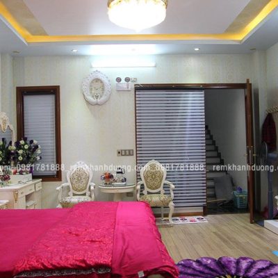 Rèm cuốn cao cấp Hàn Quốc phòng ngủ biệt thự Yên Viên, Hà Nội TS 115